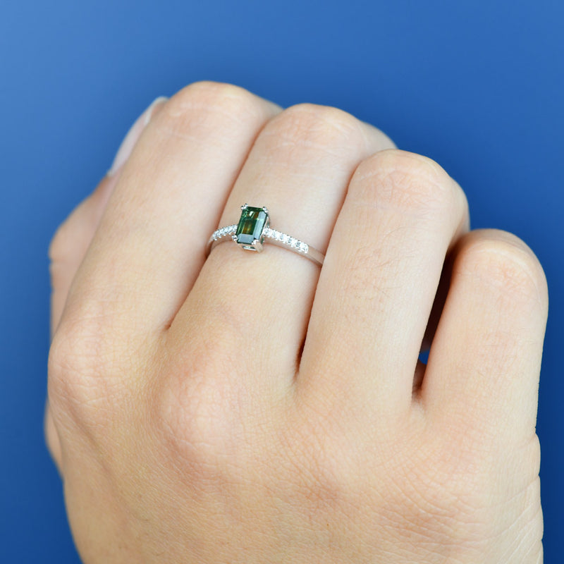 Maisel Octagonal Sapphire Ring