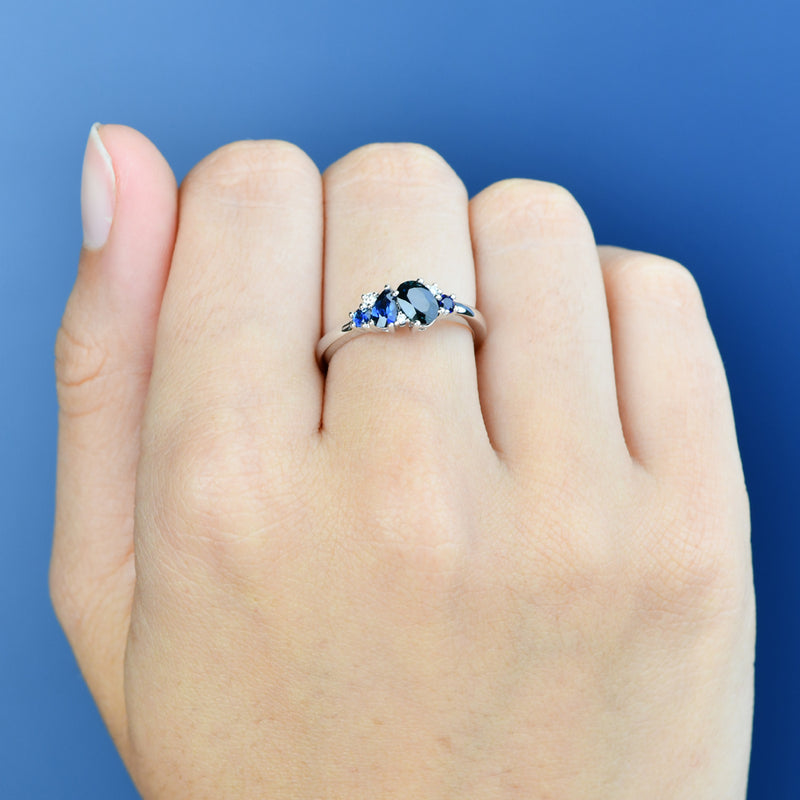 Kyra Oval Sapphire Ring