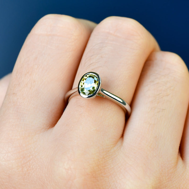 Adelia Oval Sapphire Ring