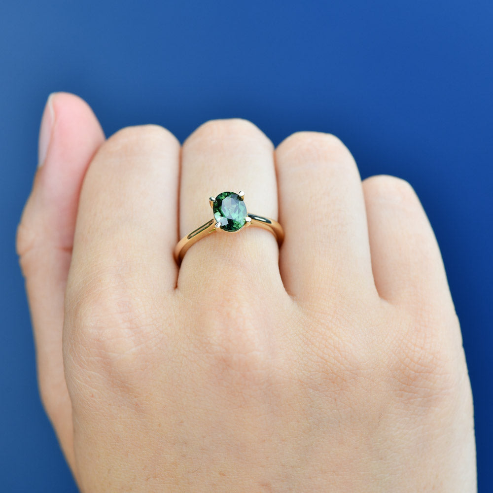 Maira Oval Sapphire Ring