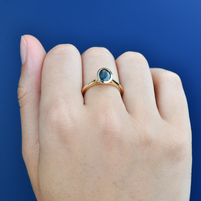 Adelia Oval Sapphire Ring