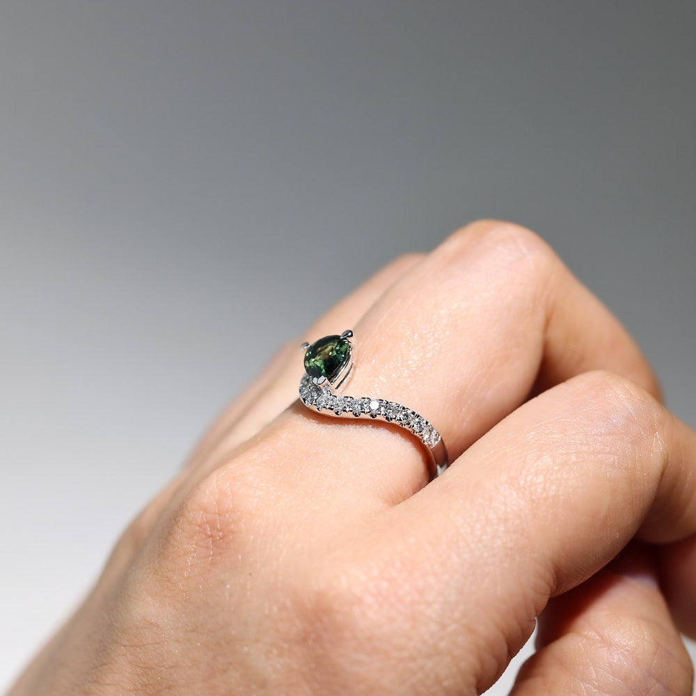 Elysia Pear Ring