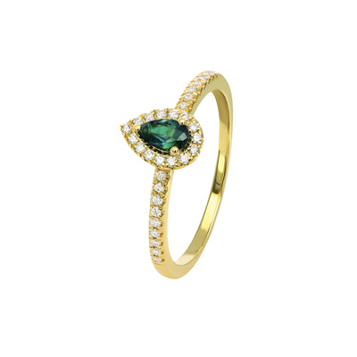 Clarissa Pear Sapphire Ring