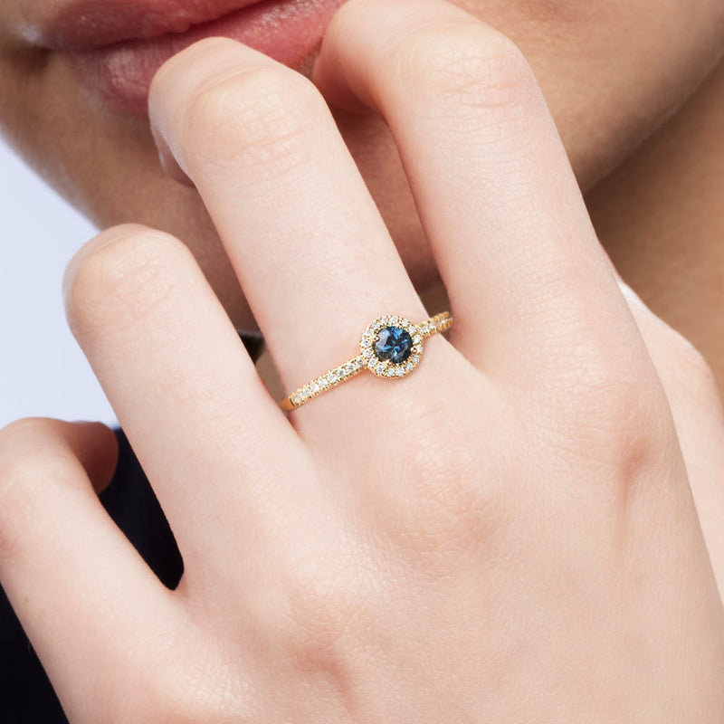 Clarissa Round Sapphire Ring