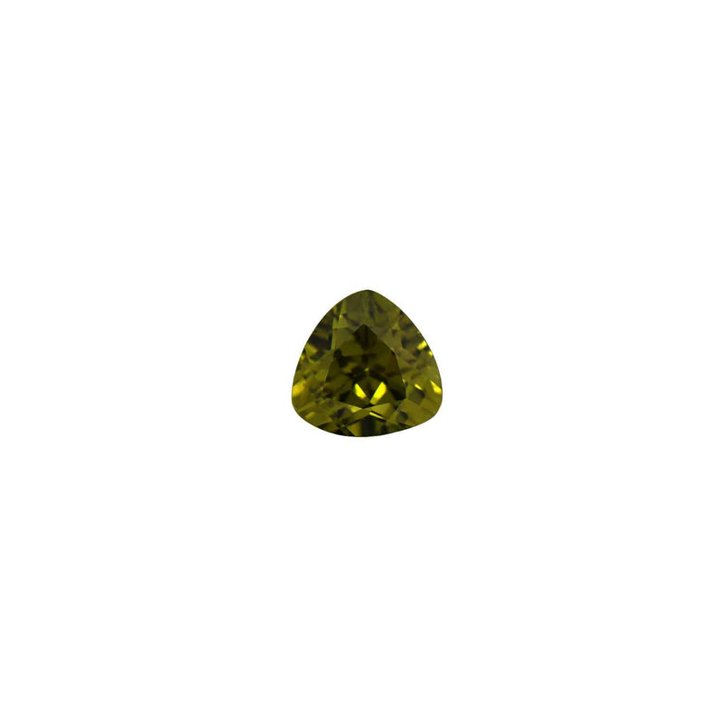 Australian Sapphire Trilliant 1=0.74ct Yellowish Green