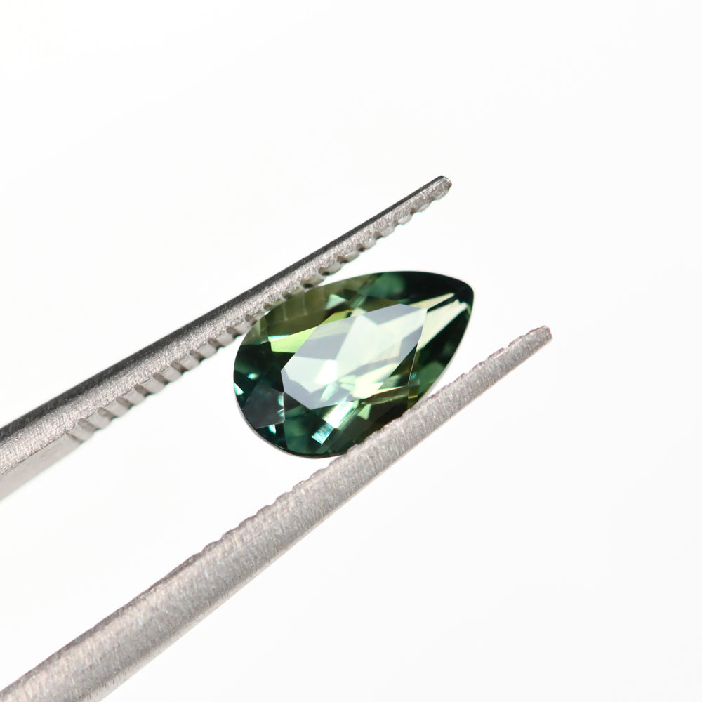 Australian Sapphire Pear 1 Light Teal