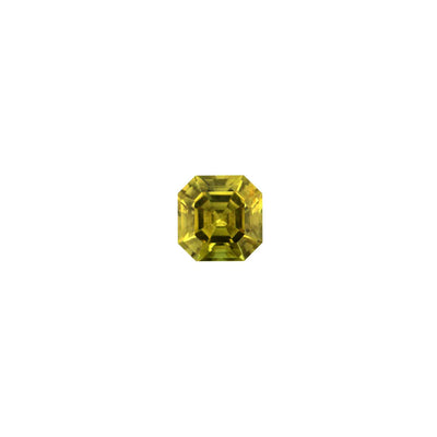 Australian Sapphire Square Emerald 1=0.90ct Deep Yellow