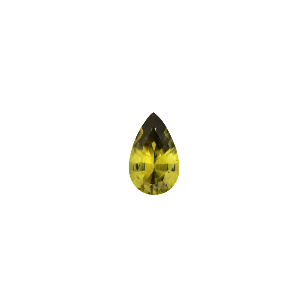 Australian Sapphire Pear 1=1.15ct Greenish Yellow