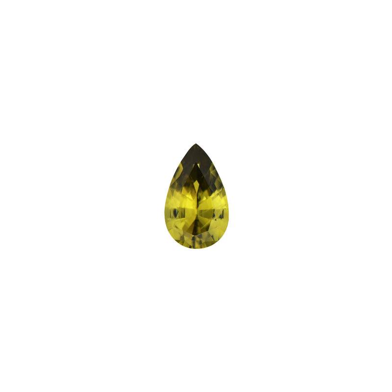 Australian Sapphire Pear 1=1.15ct Greenish Yellow