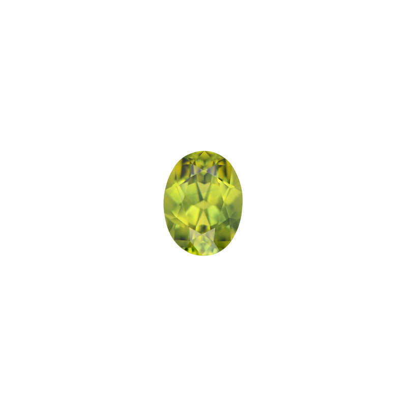 Australian Sapphire Oval 1 Yellowish Green