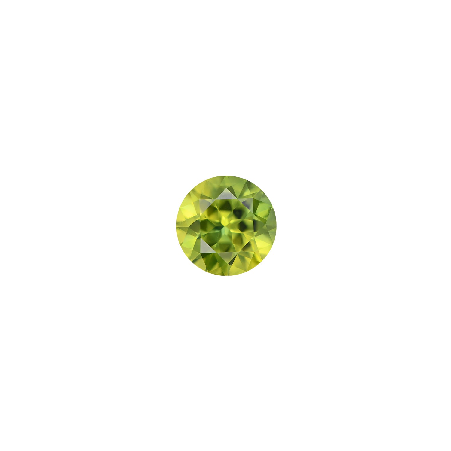 Australian Sapphire Round 1 Yellowish Green