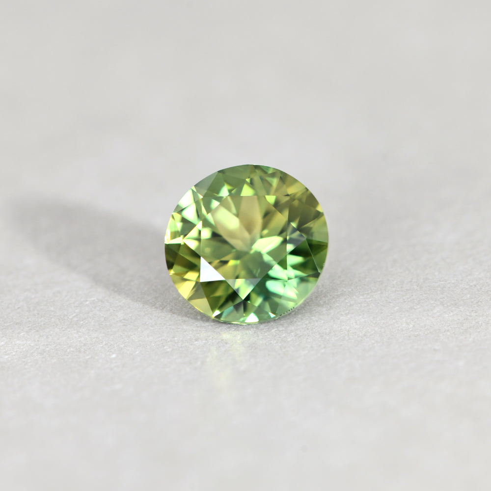 Australian Sapphire Round 1 Yellowish Green