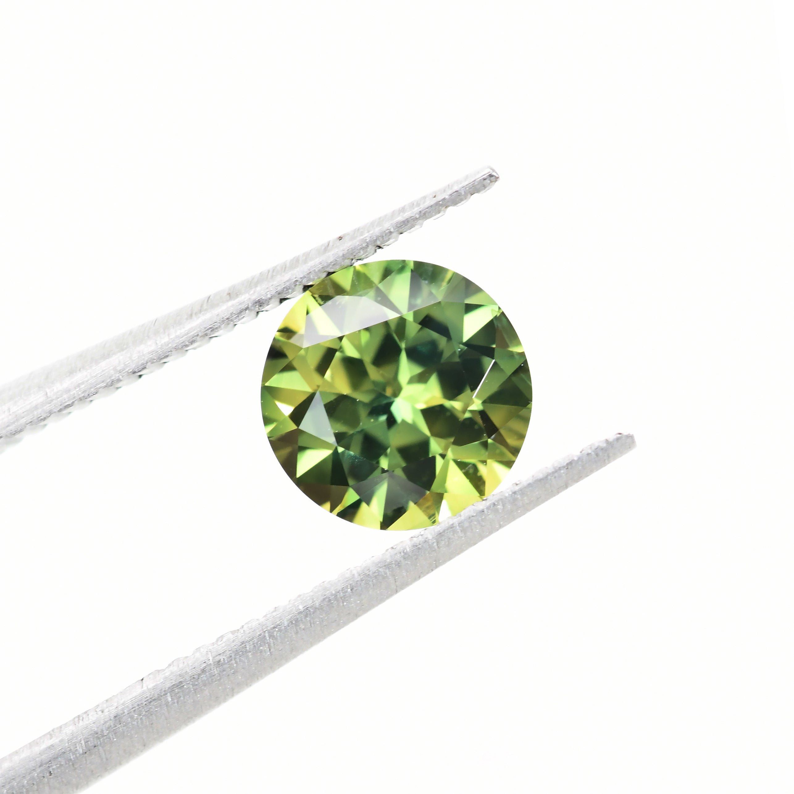 Australian Sapphire Round 1 Yellowish Green