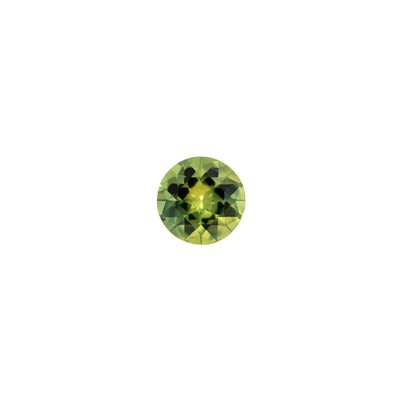 Australian Sapphire Round 1=0.90ct Greenish Yellow