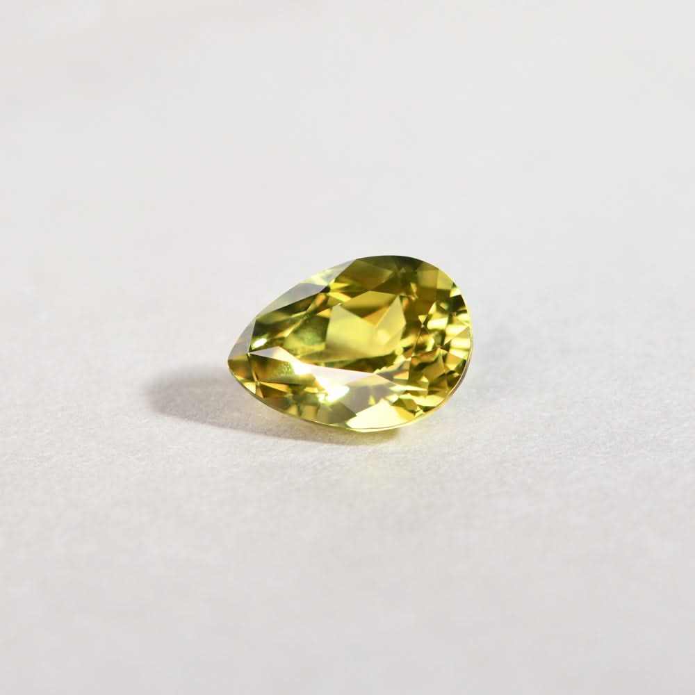 Australian Sapphire Pear 1 Deep Yellow