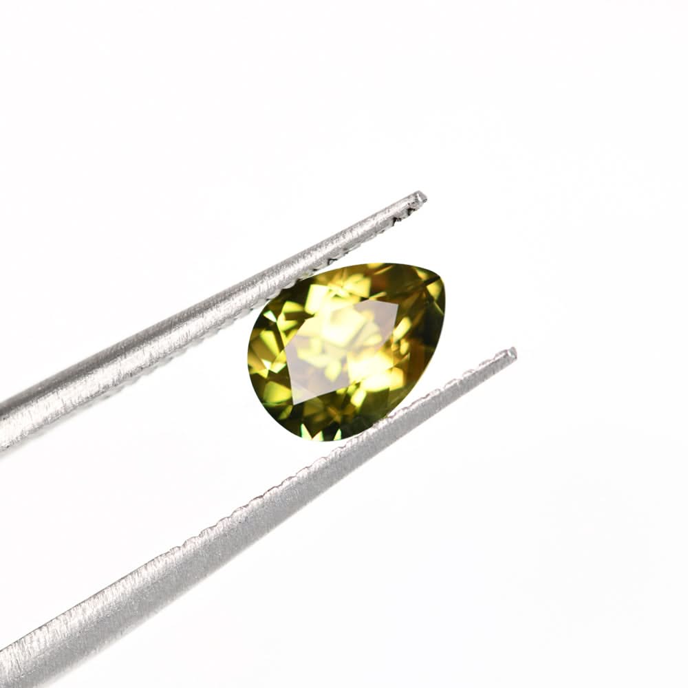 Australian Sapphire Pear 1 Deep Yellow