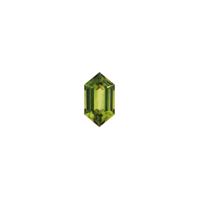 Australian Sapphire Hexagon 1=1.36ct Light Green