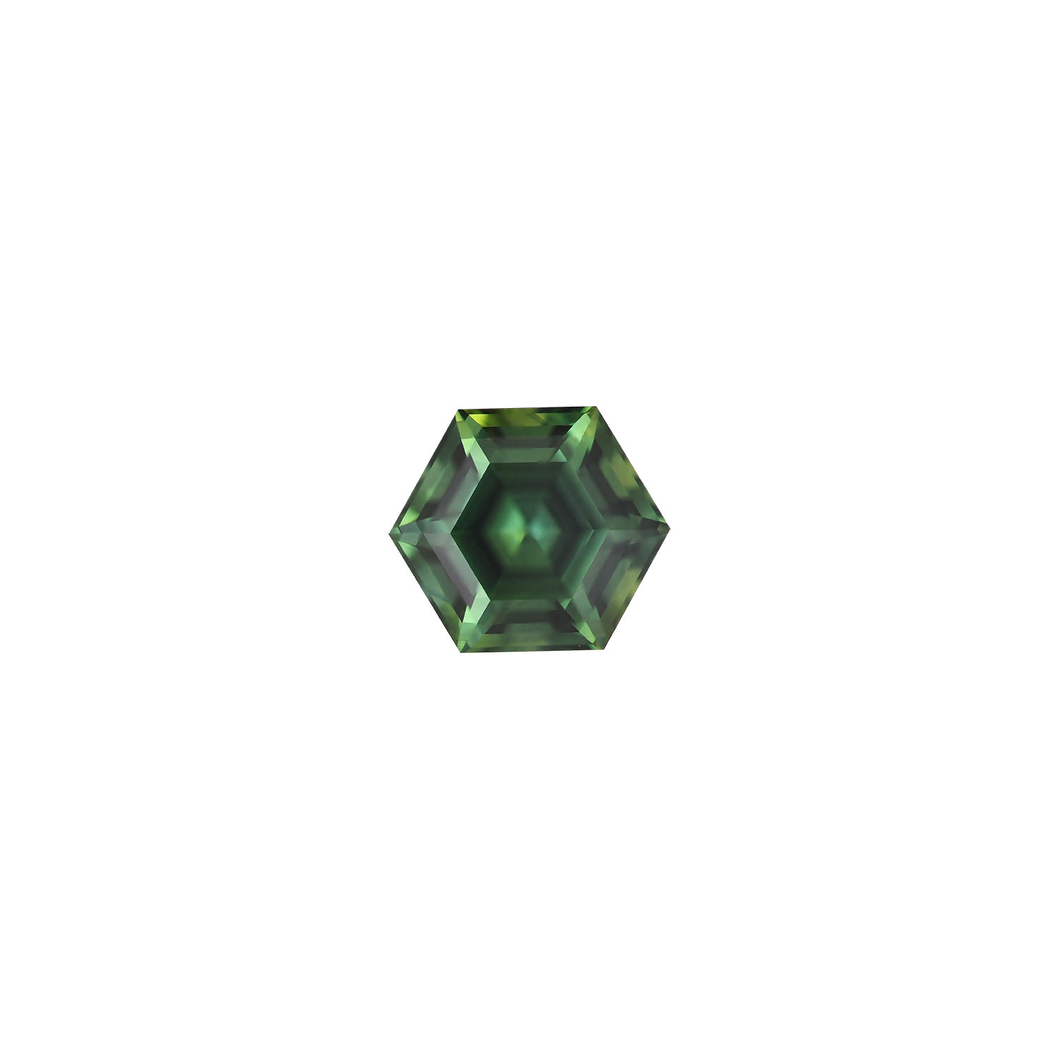 Australian Sapphire Hexagon 1.72 Teal
