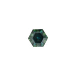 Australian Sapphire Hexagon 1.68 Blueish Teal NH 