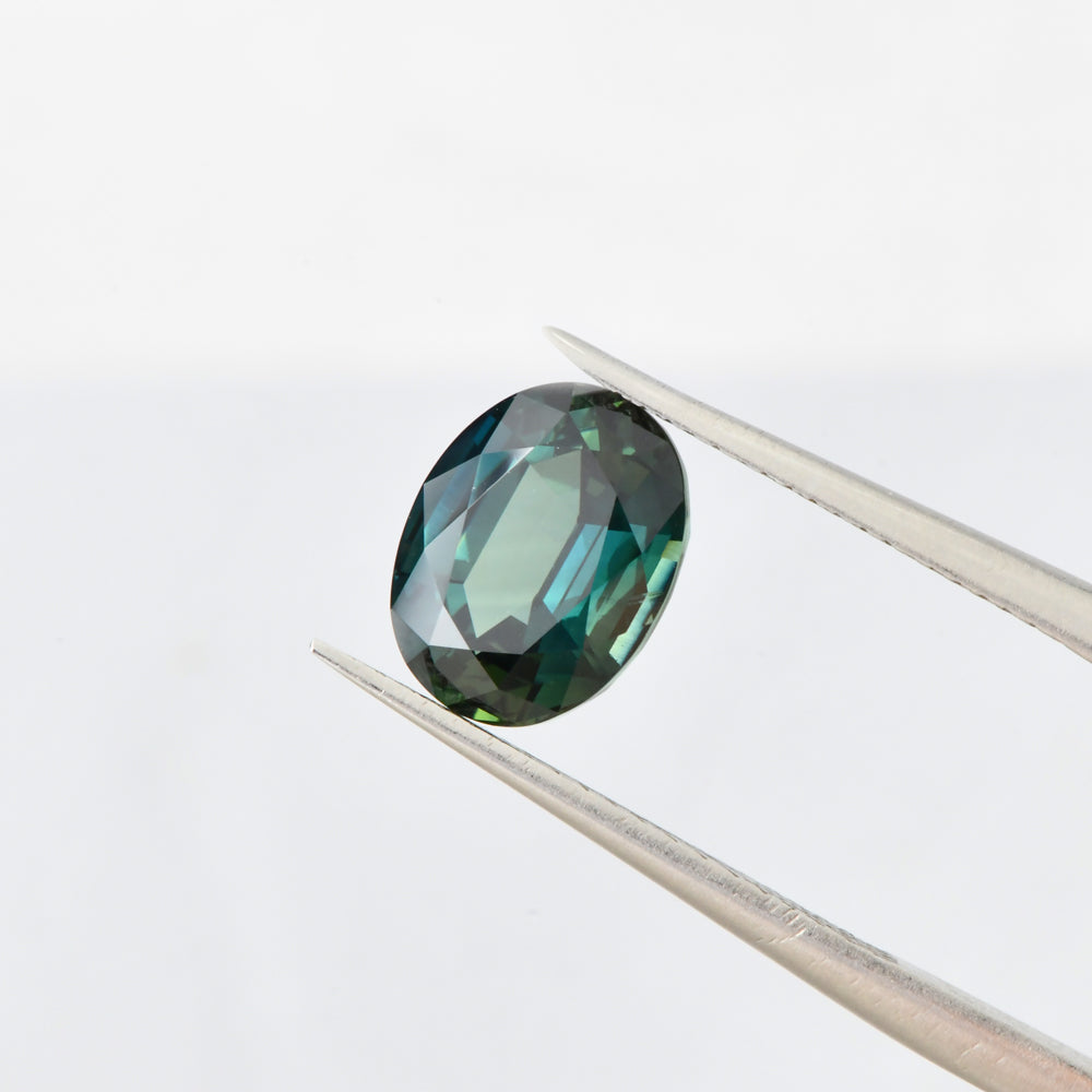 Australian Sapphire Oval 2.33 Blueish Teal