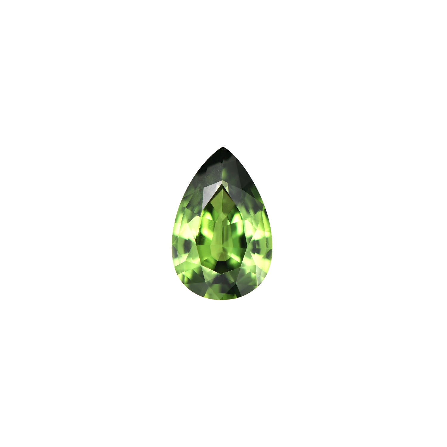 Australian Sapphire Pear 2.63 Green NH 