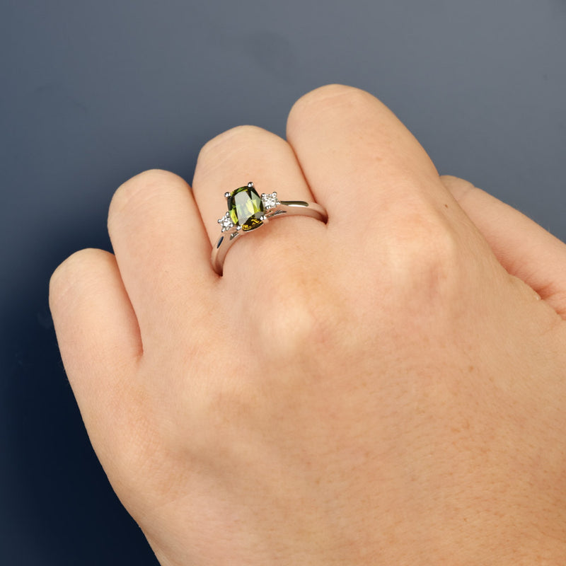 Endota Cushion Sapphire Ring