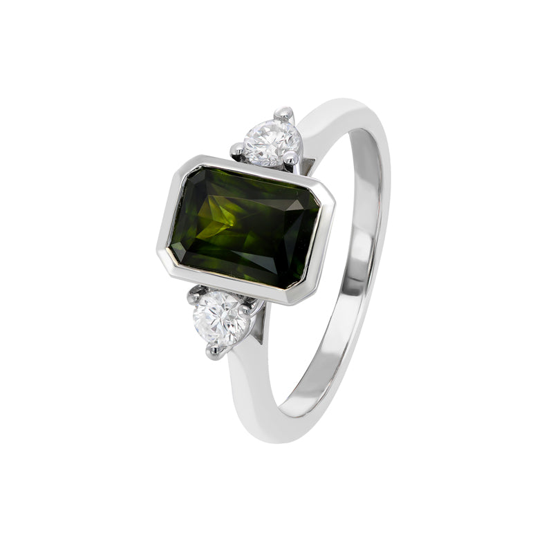 Elandra Radiant Sapphire Ring