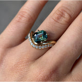 Elysia Emerald Wedder Ring